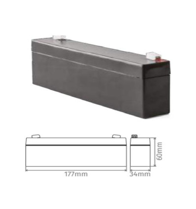 BATERÍA 12Vdc / 2.2 Ah