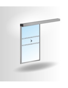 PUERTA CORREDERA DE CRISTAL 1 HOJA HASTA 1 METRO. COFRE...